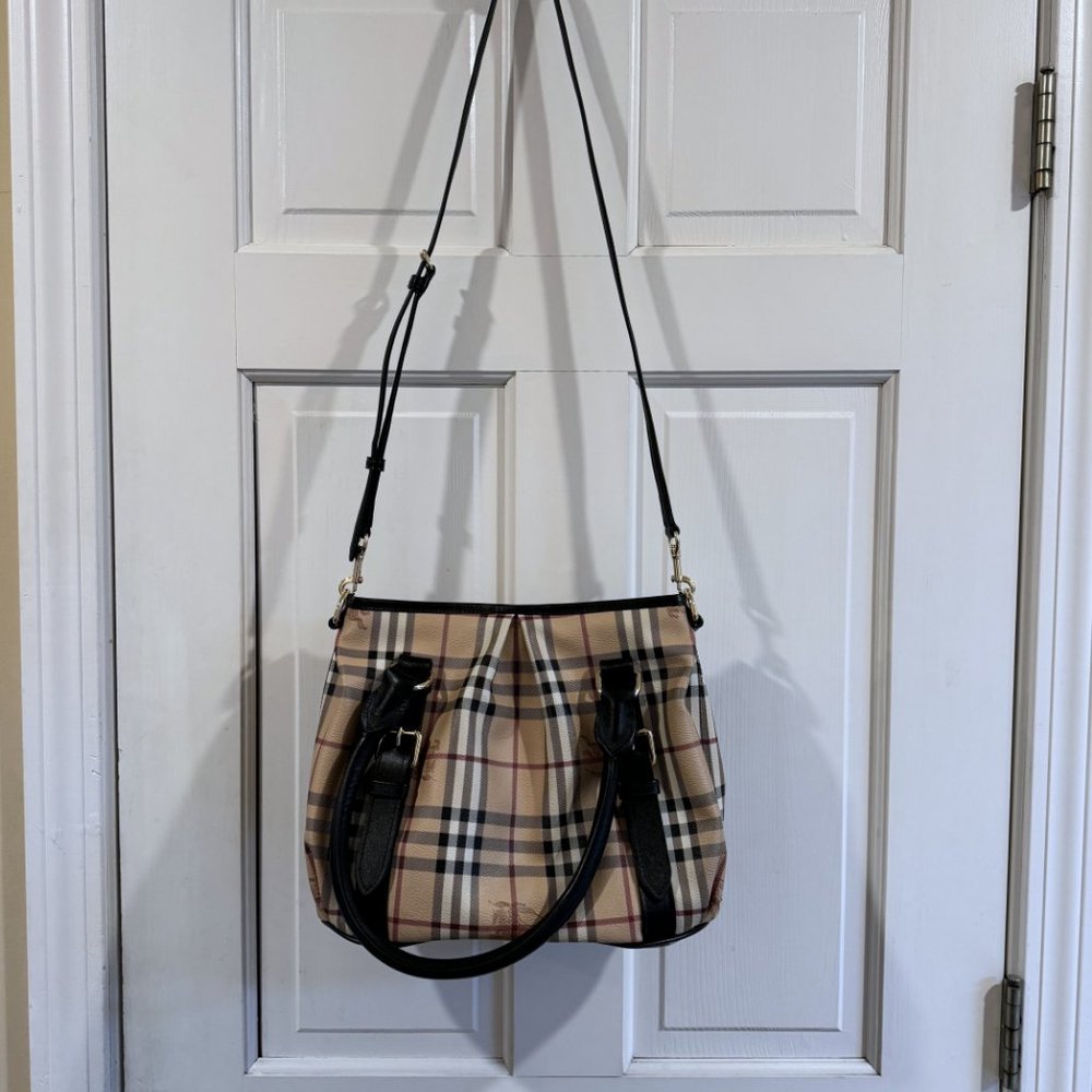 Burberry Beige Haymarket Check Coated Canvas bag - Picture 2 of 16